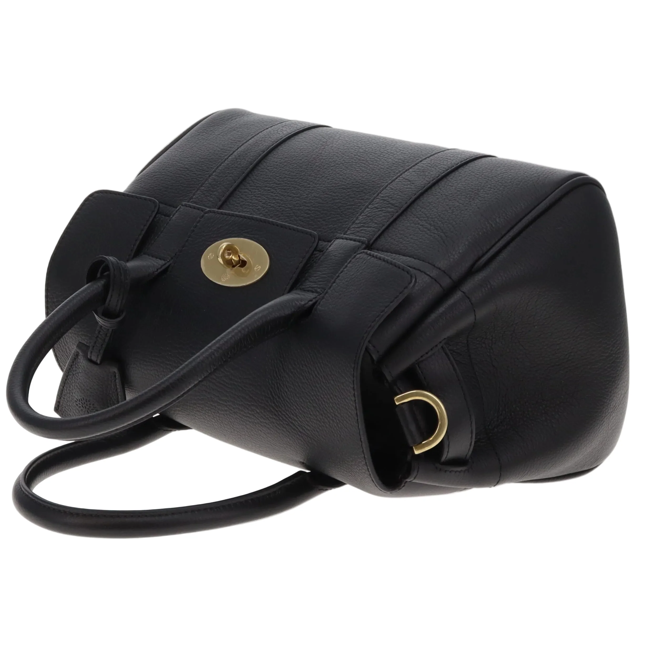 Mulberry Bayswater Satchel Small Black Small Classic Grain - Image 13