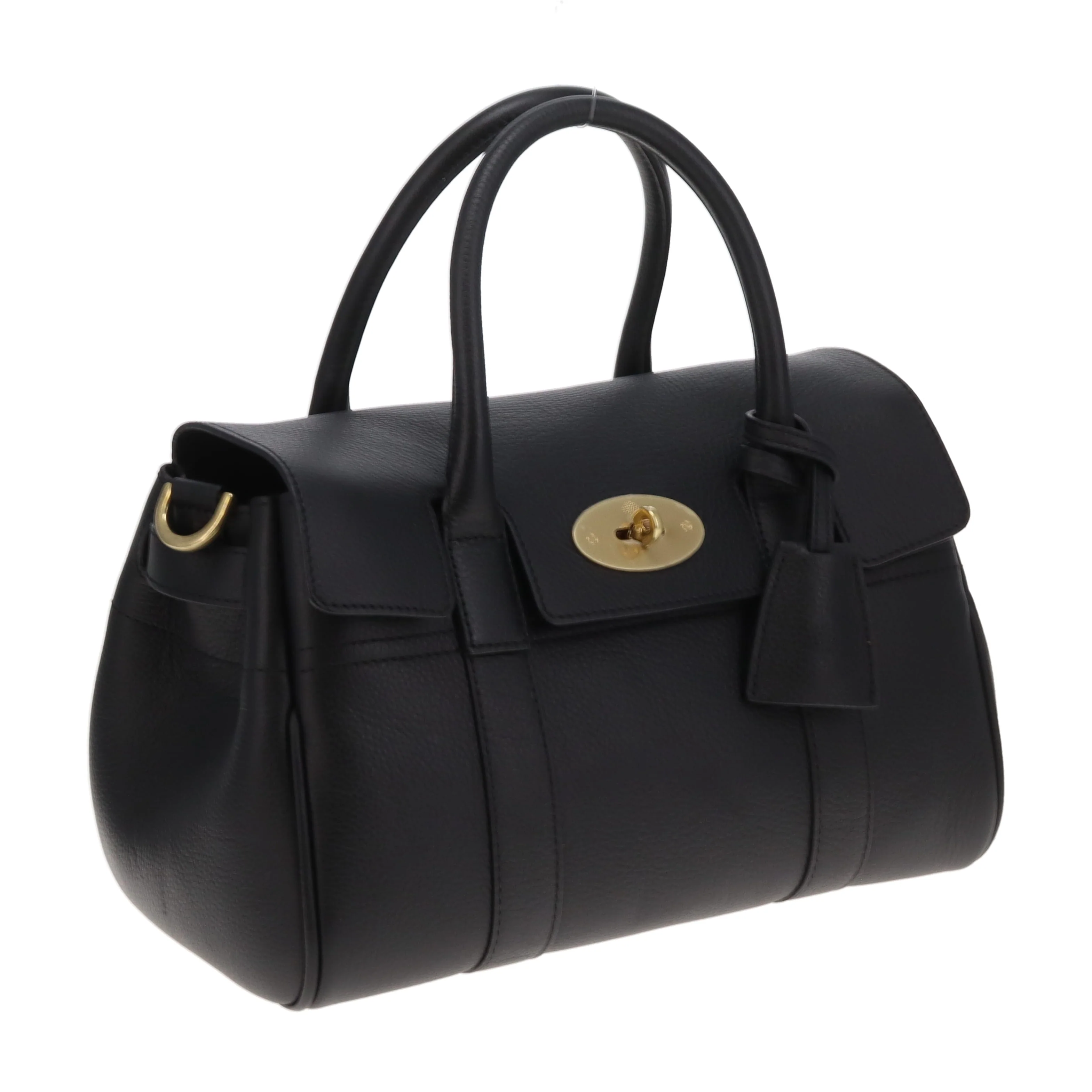 Mulberry Bayswater Satchel Small Black Small Classic Grain - Image 4