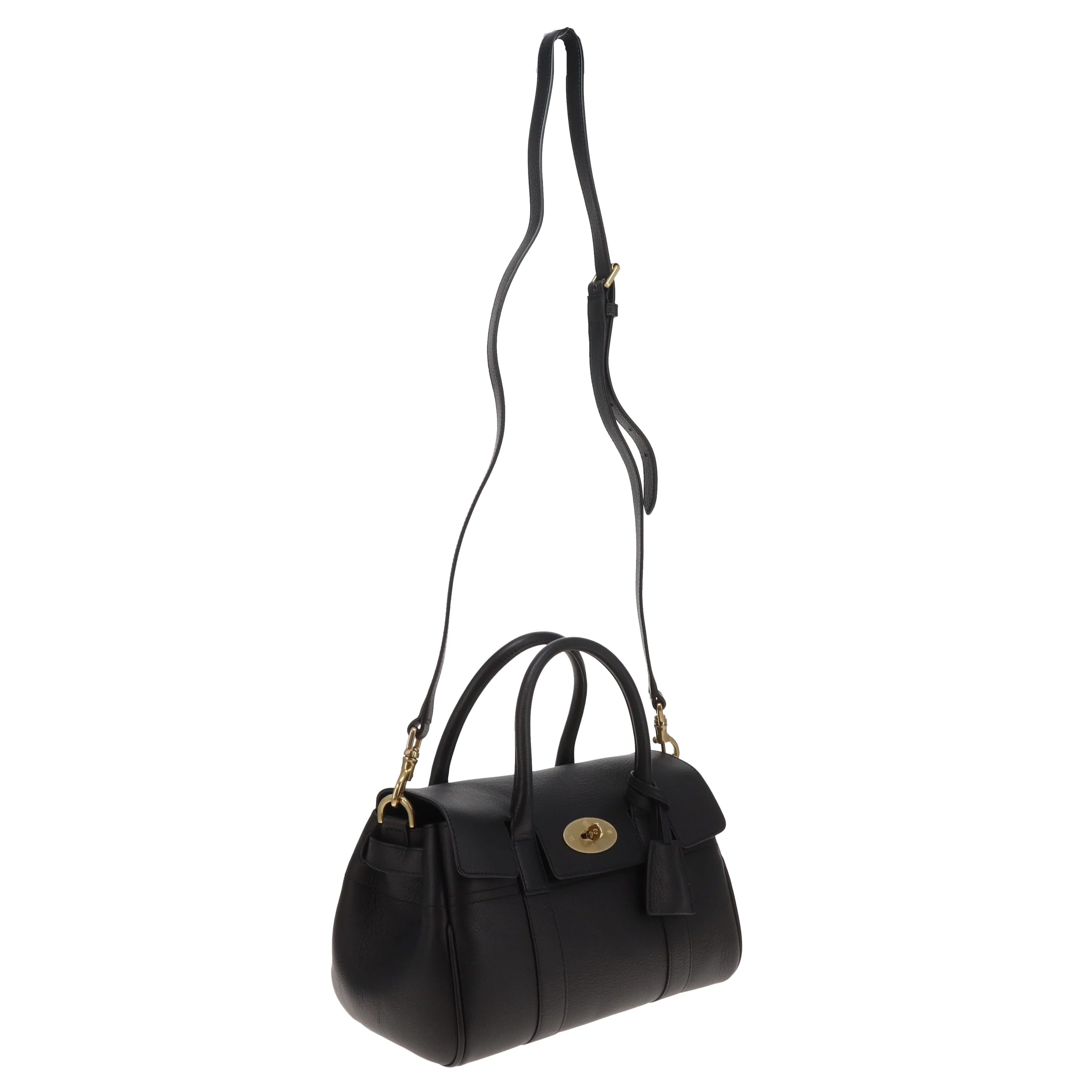 Mulberry Bayswater Satchel Small Black Small Classic Grain - Image 5