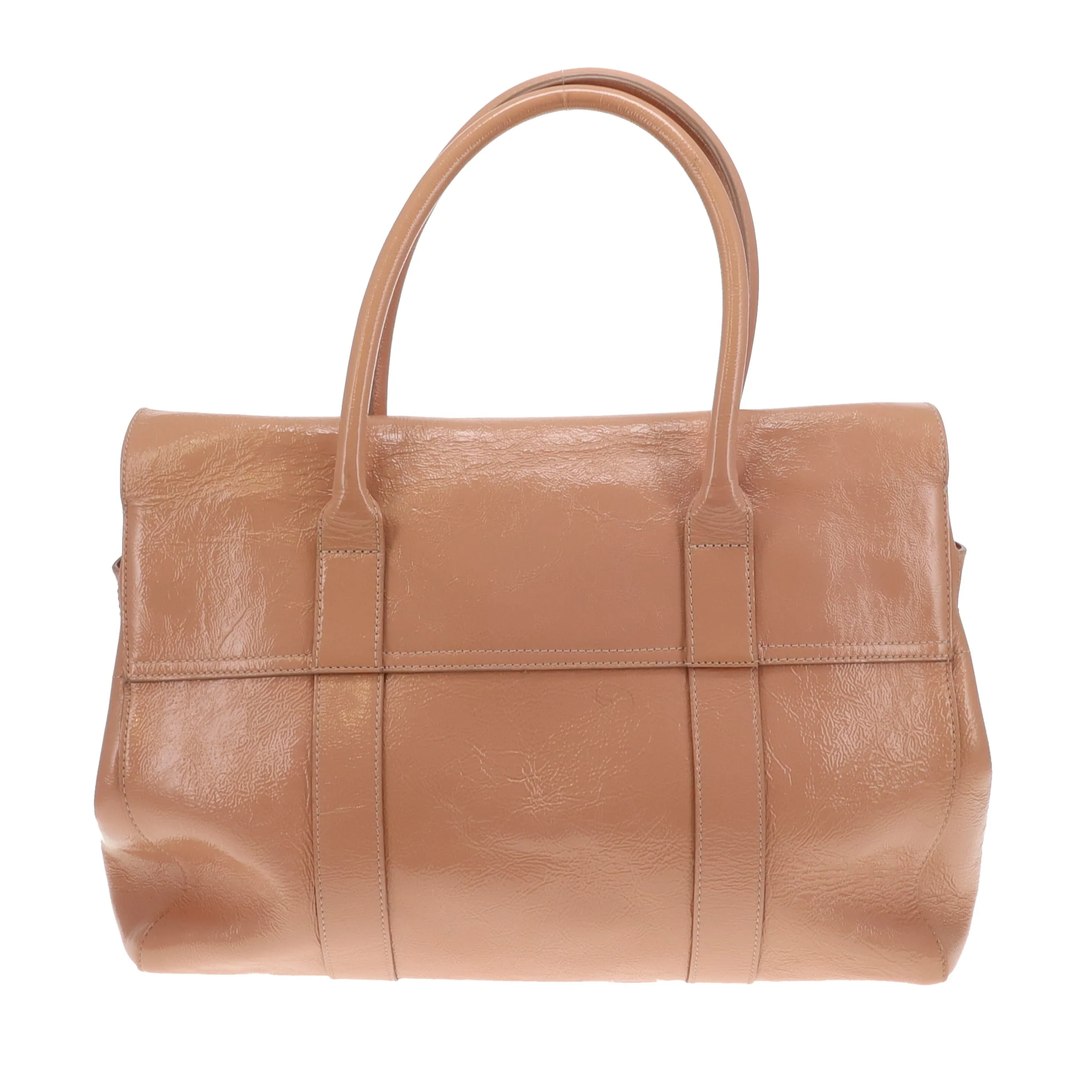 Mulberry Bayswater Wrinkled Patent Plaster With Rose Gold Hardware - Image 5