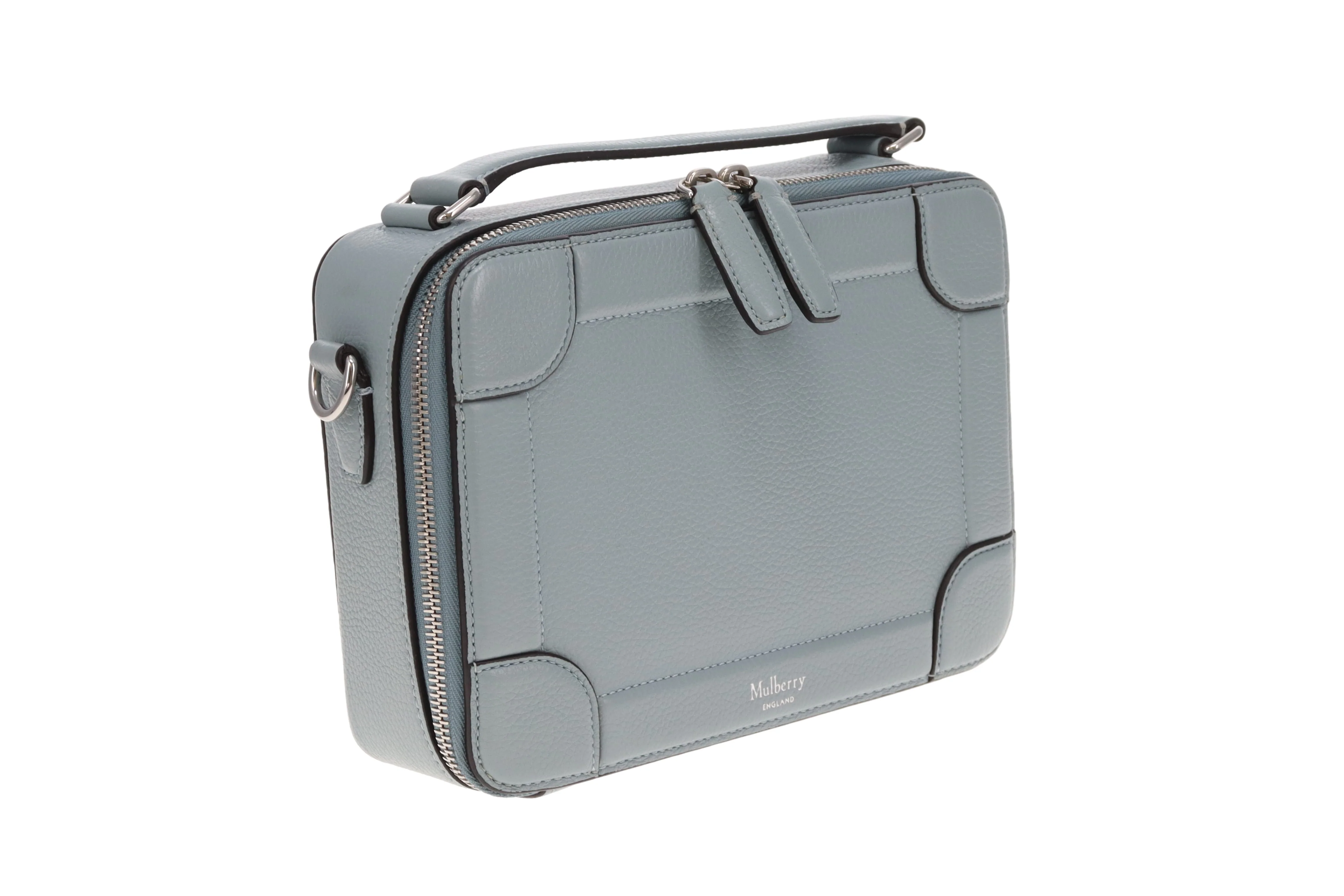 Mulberry Belgrave Crossbody Bag In Light Blue - Image 4