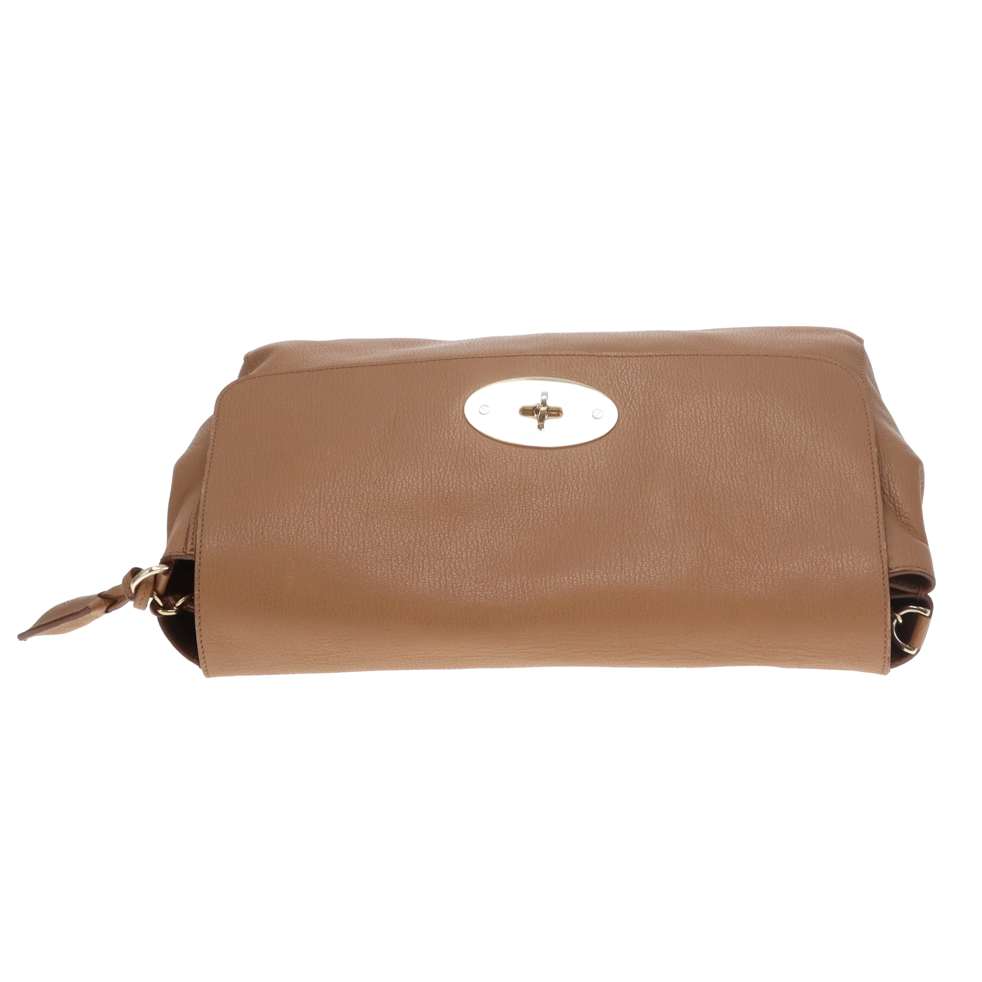 Mulberry Lily Large Deer Brown Grainy Print Leather GHW - Image 9