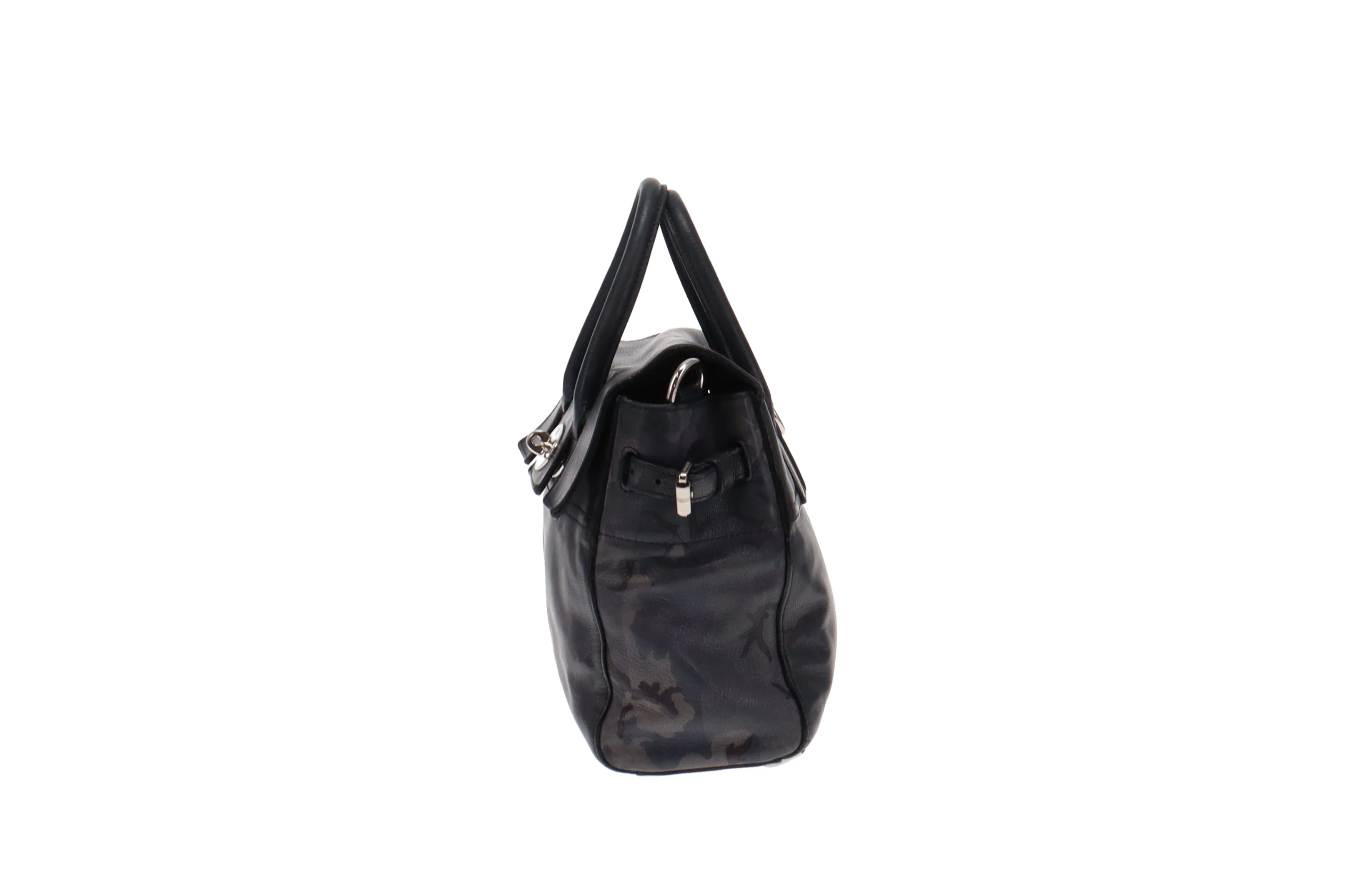 Mulberry Navy Camouflage Leather Cara Delevingne Backpack - Image 6