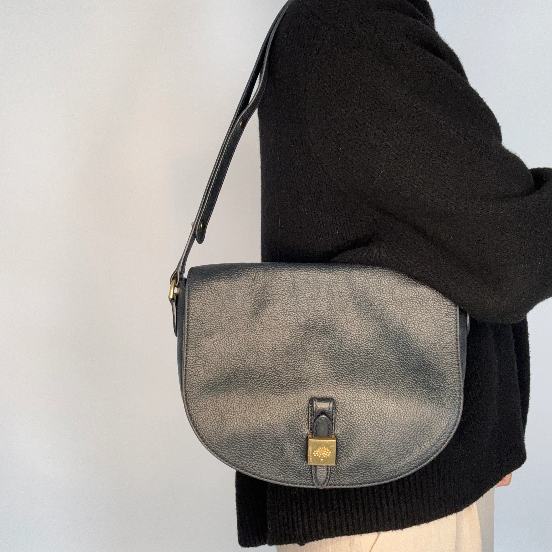 Mulberry Tessie Black Leather GHW - Image 2