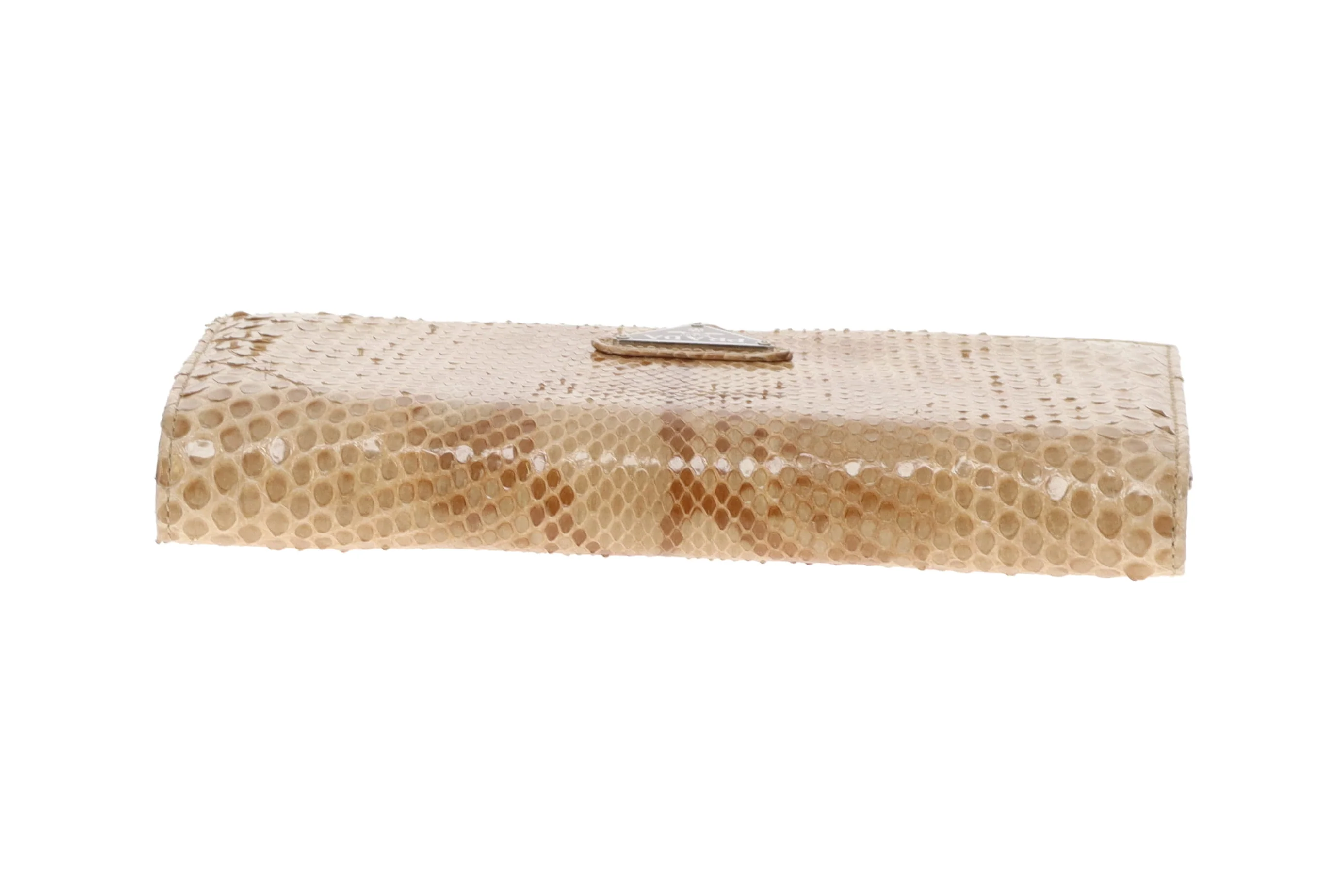 Prada Python Beige Long Flap Wallet Vintage - Image 5