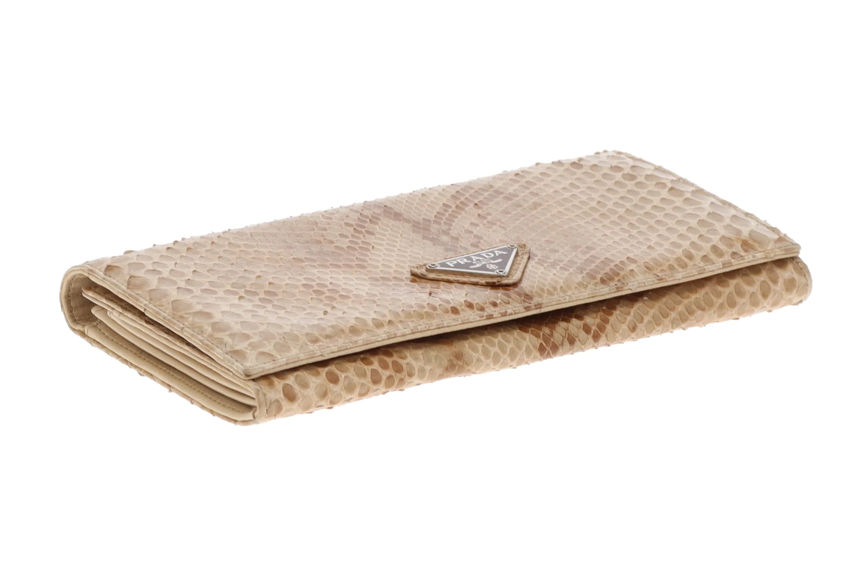 Prada Python Beige Long Flap Wallet Vintage - Image 8
