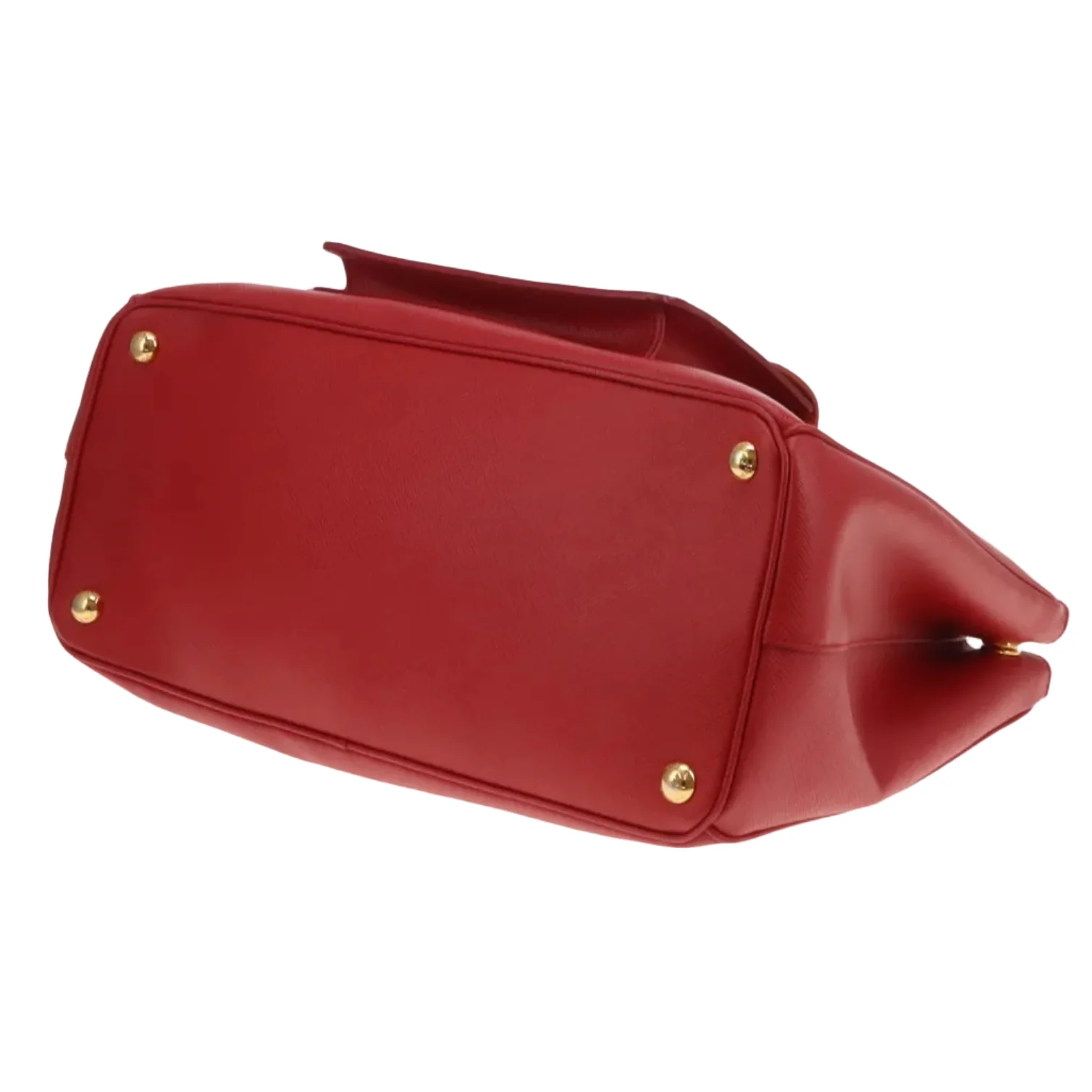 Prada Saffiano Lux Pocket Tote In Fuoco & Papaya - Image 11