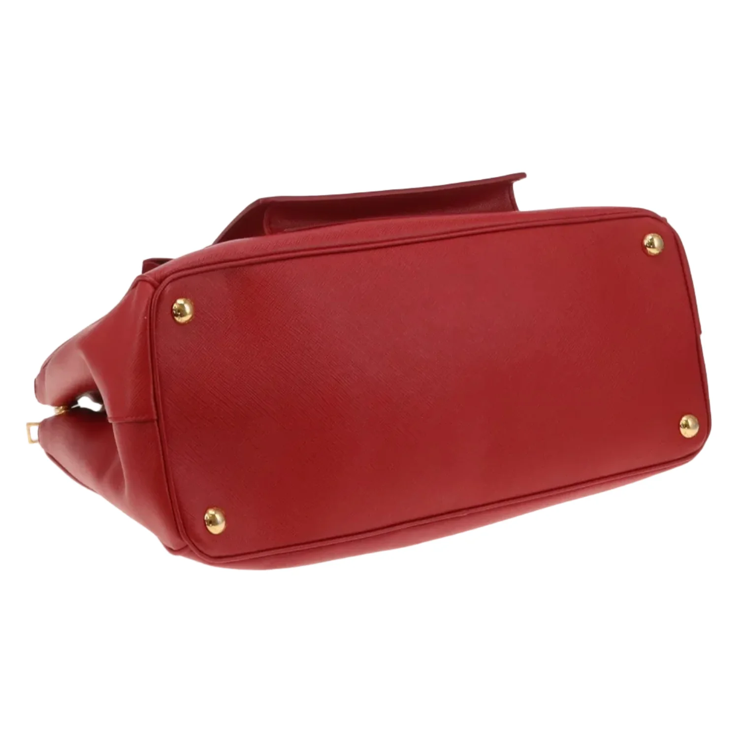 Prada Saffiano Lux Pocket Tote In Fuoco & Papaya - Image 12