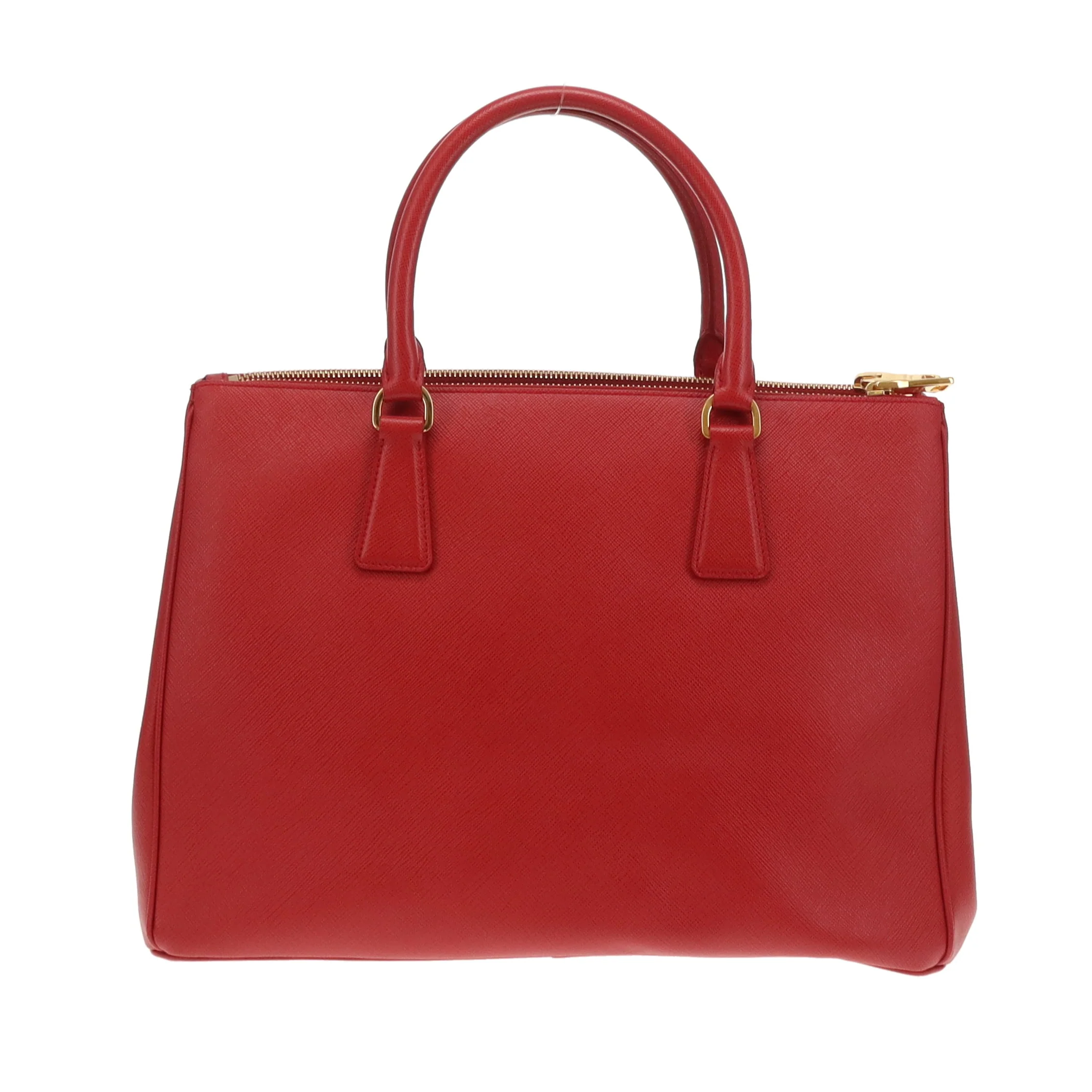Prada Saffiano Lux Pocket Tote In Fuoco & Papaya - Image 7