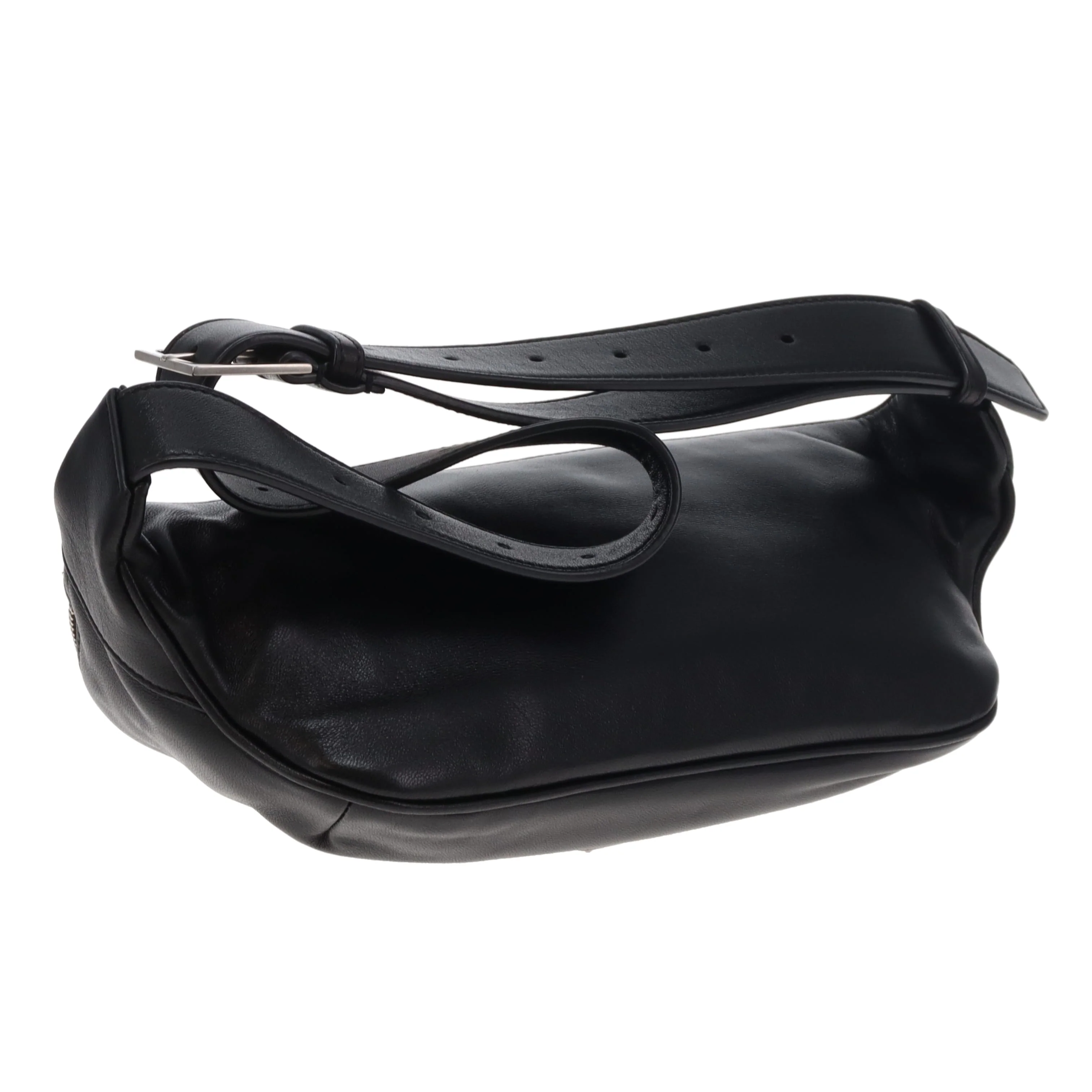 Saint Laurent Cassandre Belt Bag Black Lambskin SHW 2020 - Image 10