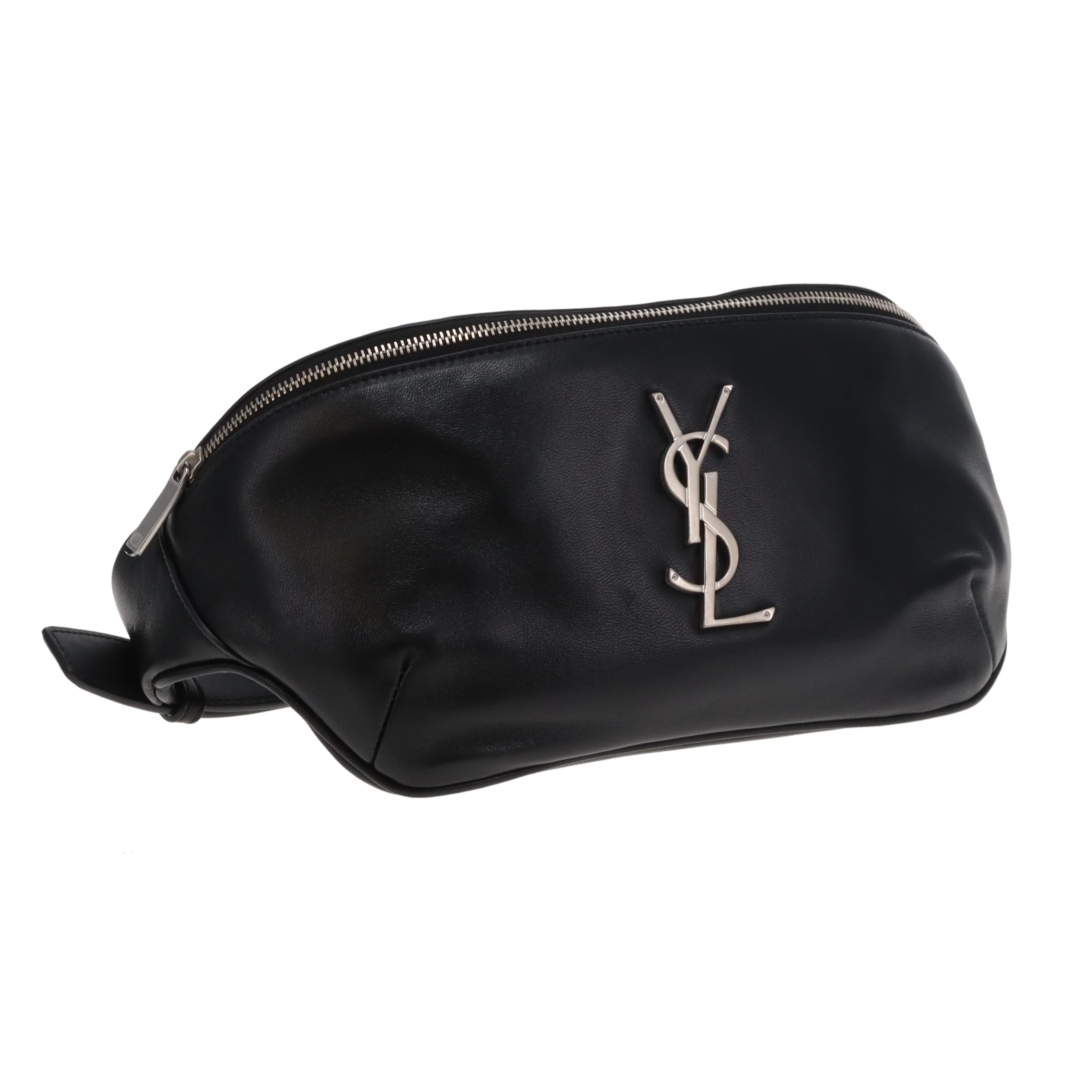 Saint Laurent Cassandre Belt Bag Black Lambskin SHW 2020 - Image 3