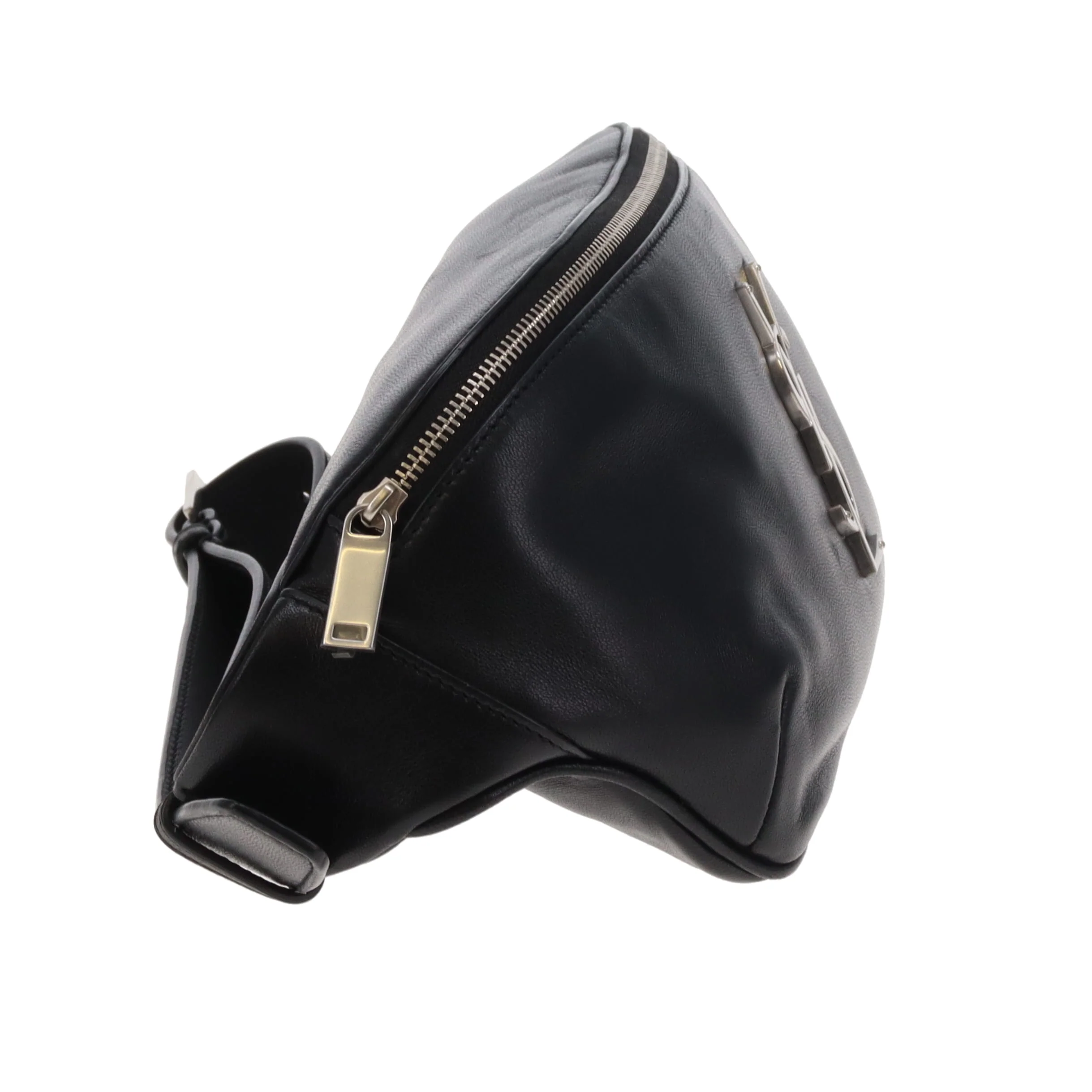 Saint Laurent Cassandre Belt Bag Black Lambskin SHW 2020 - Image 4