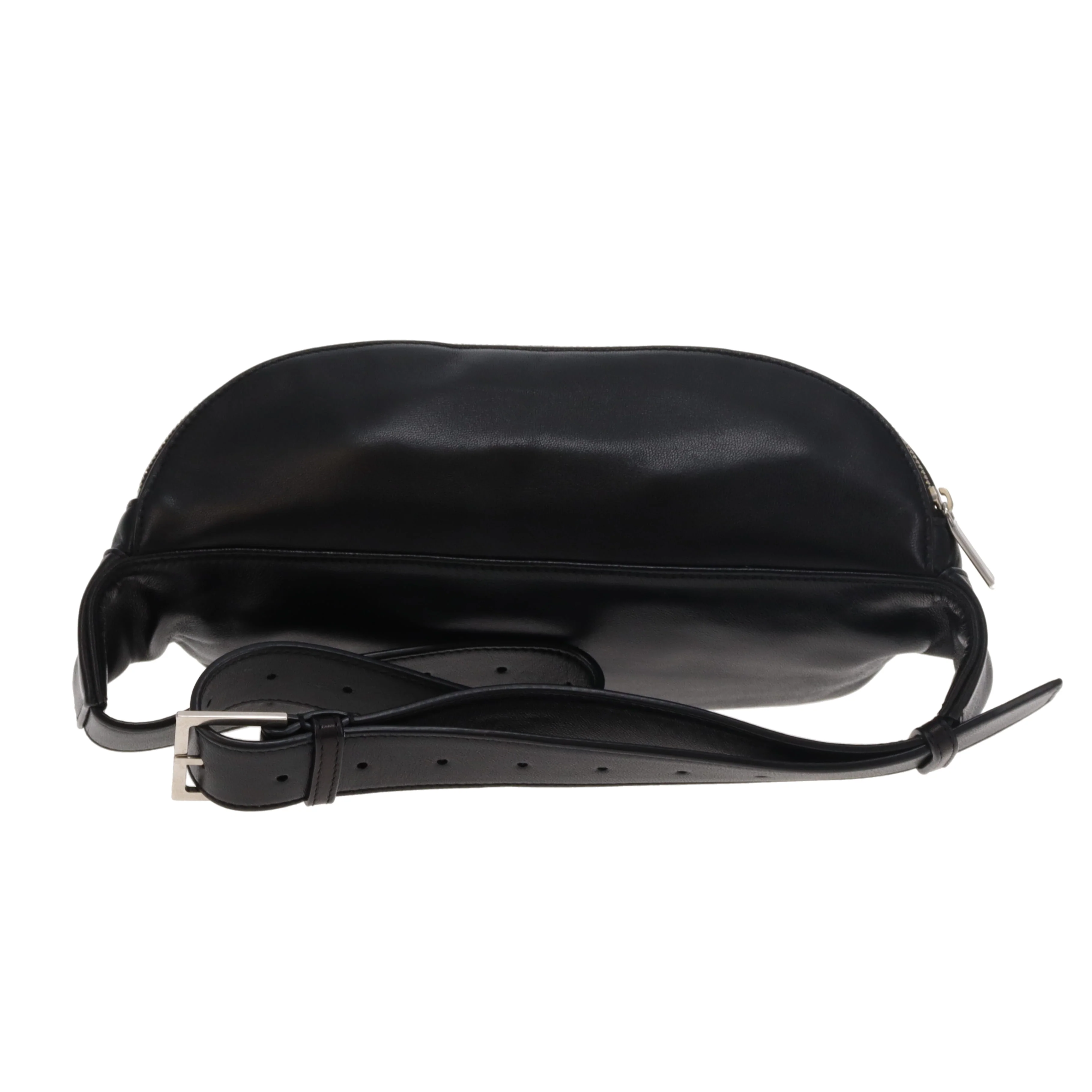 Saint Laurent Cassandre Belt Bag Black Lambskin SHW 2020 - Image 5