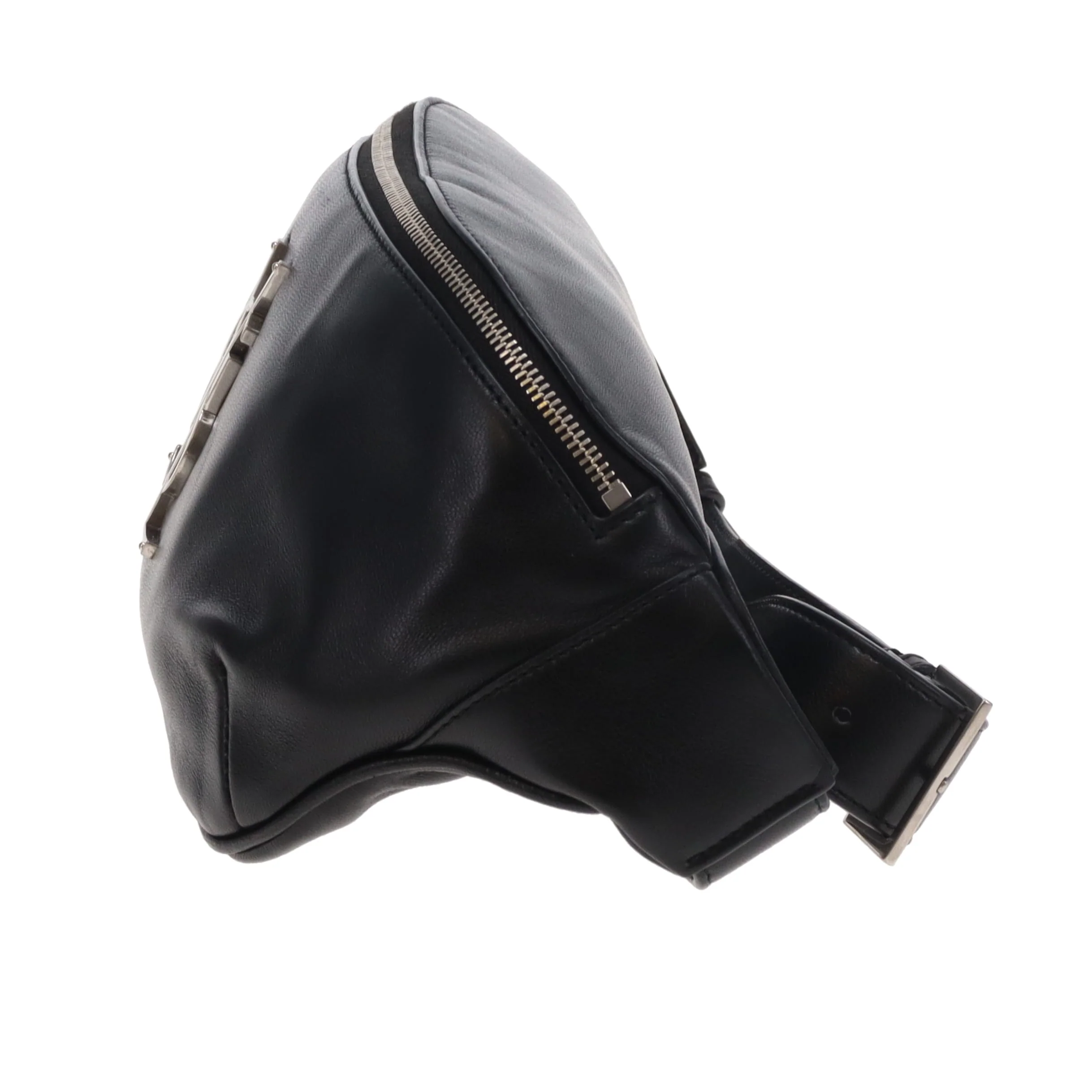 Saint Laurent Cassandre Belt Bag Black Lambskin SHW 2020 - Image 6