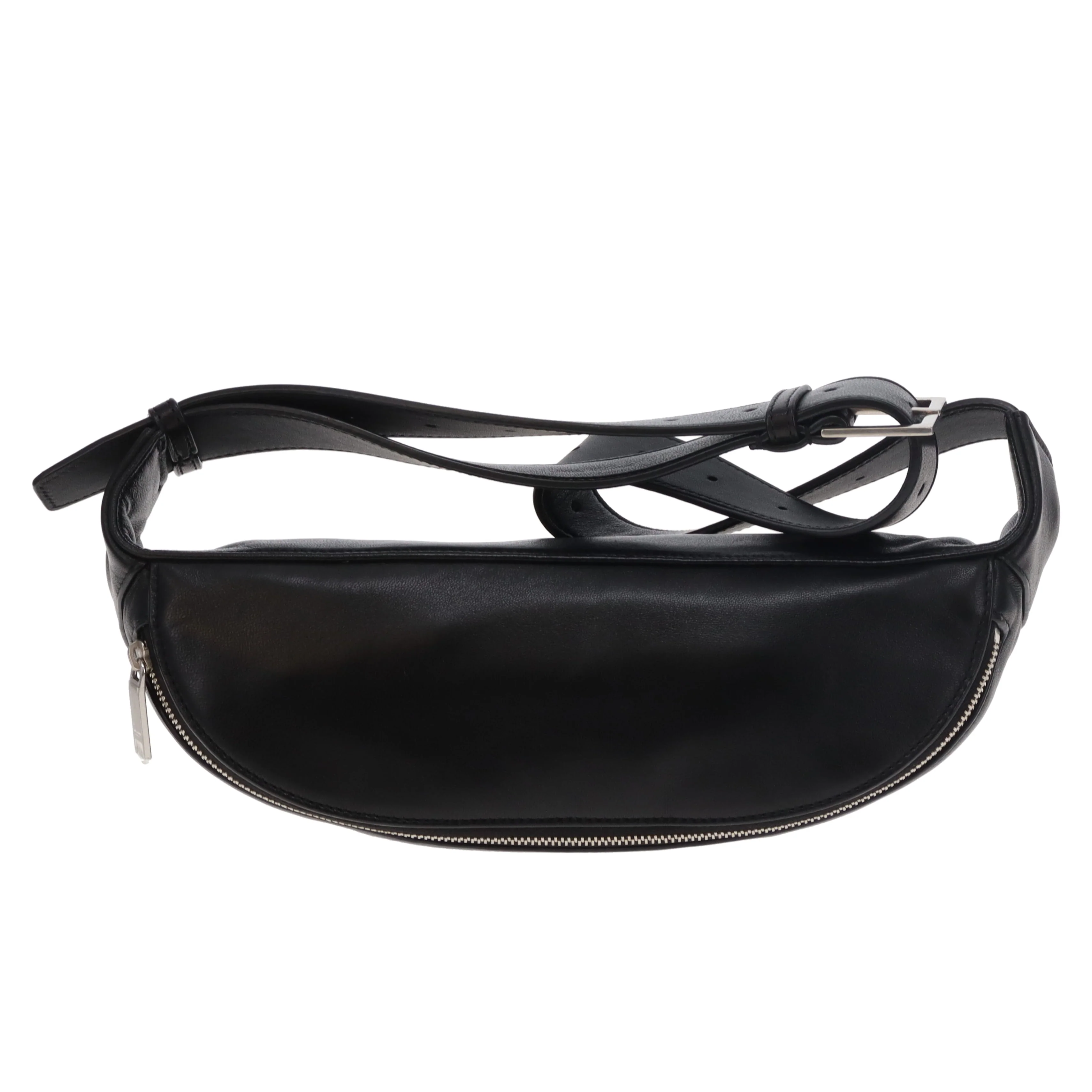 Saint Laurent Cassandre Belt Bag Black Lambskin SHW 2020 - Image 7