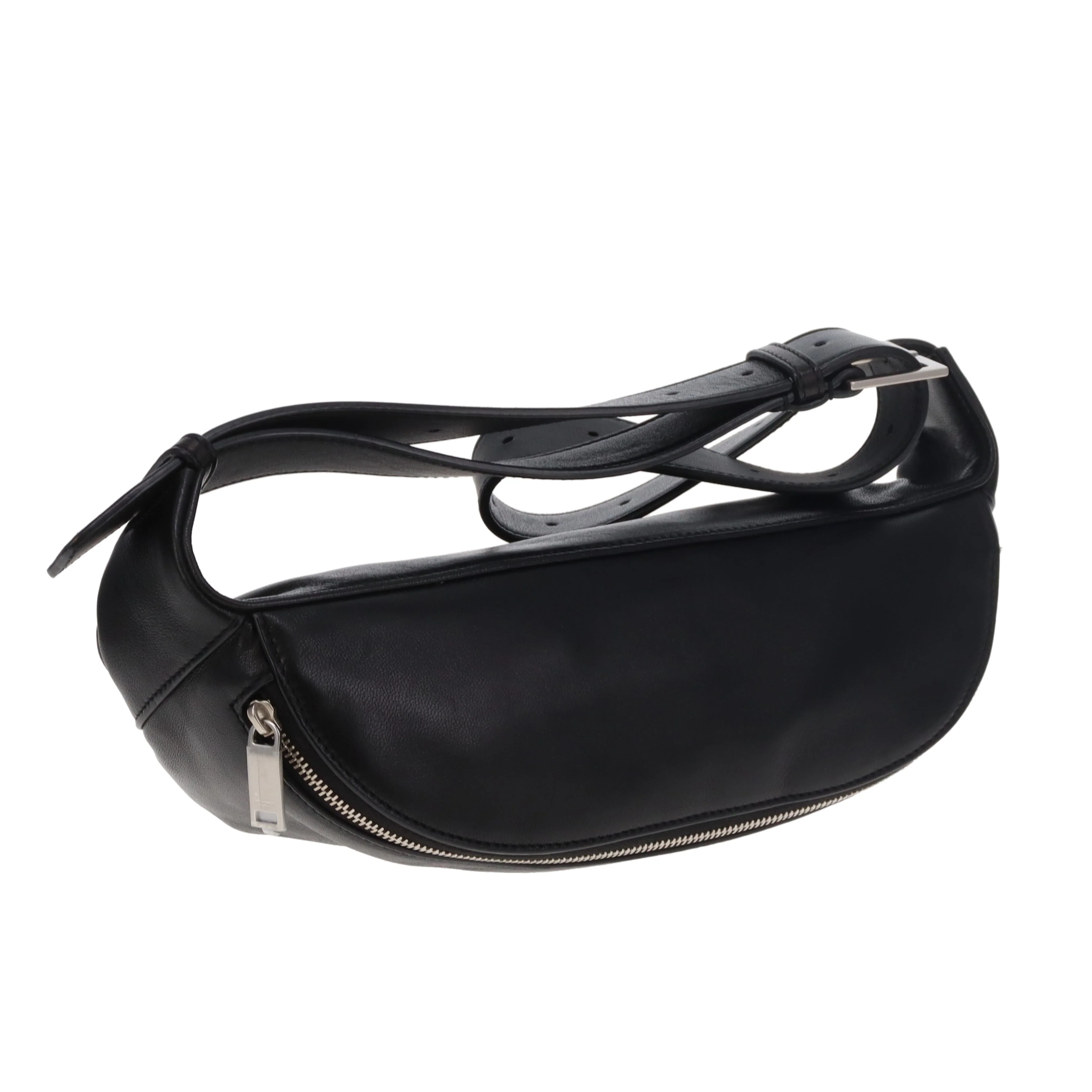 Saint Laurent Cassandre Belt Bag Black Lambskin SHW 2020 - Image 8
