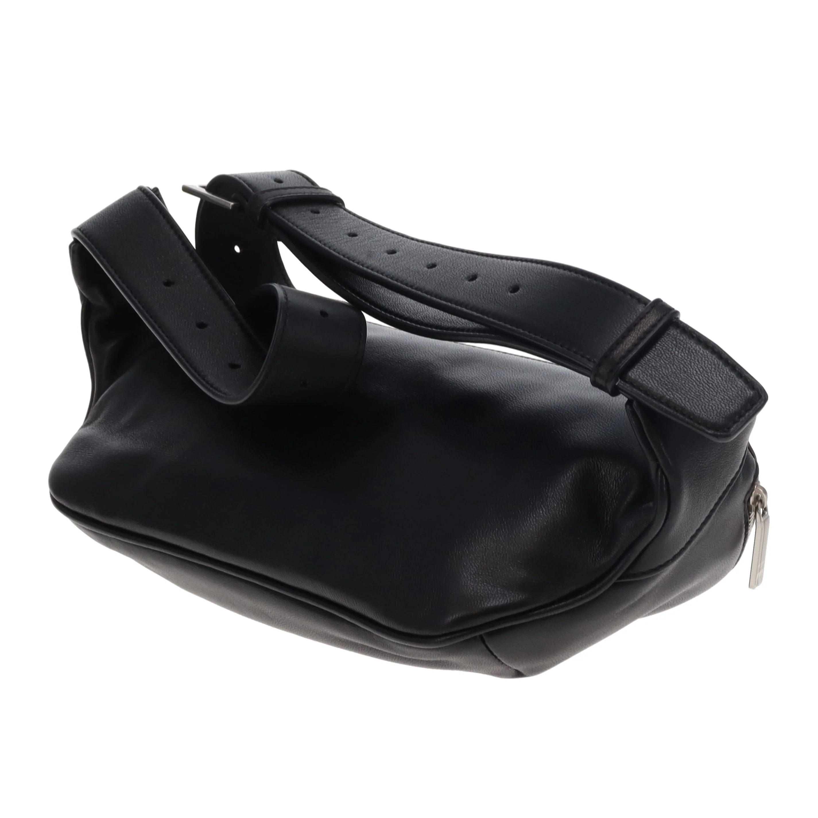 Saint Laurent Cassandre Belt Bag Black Lambskin SHW 2020 - Image 9