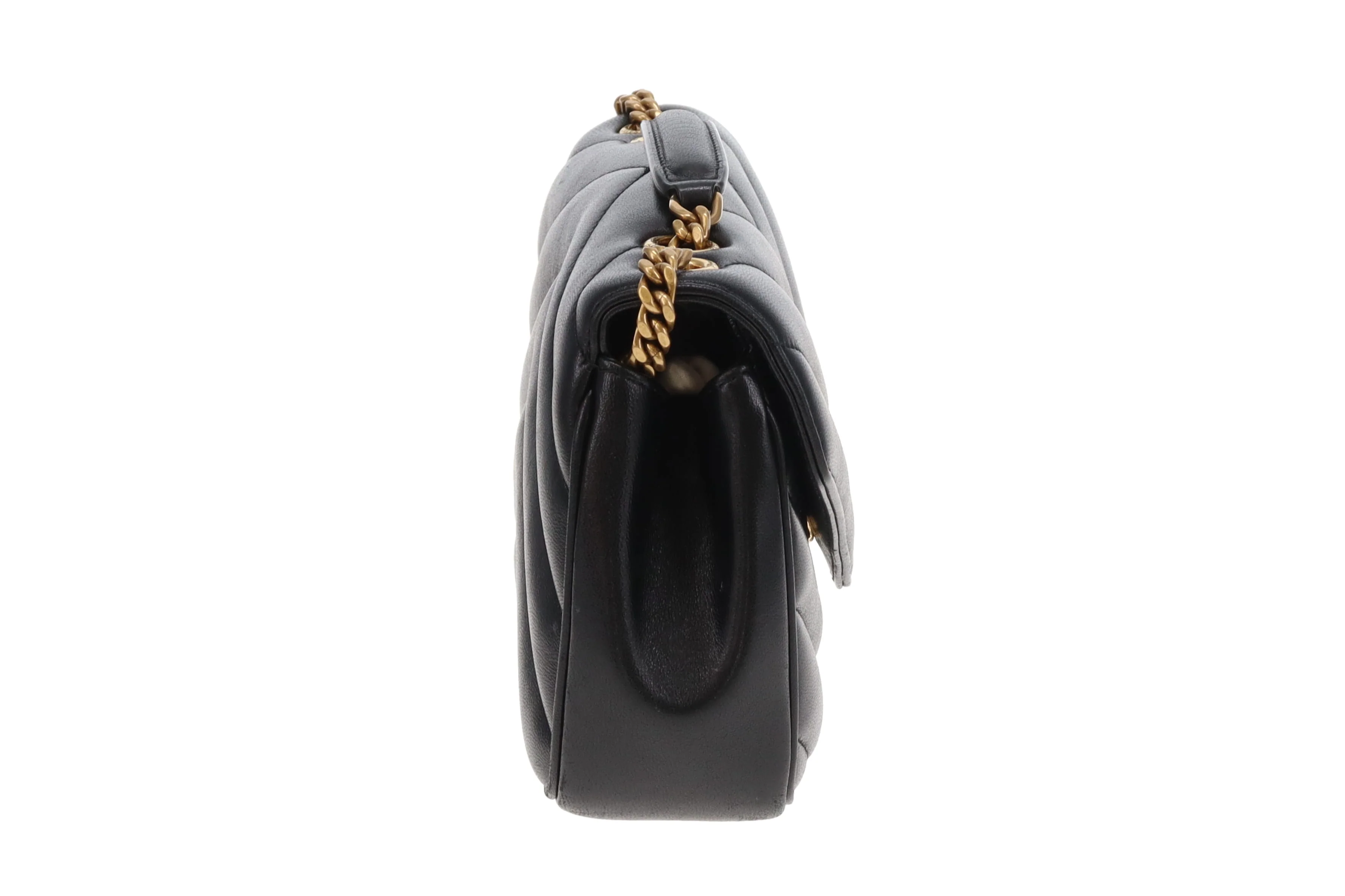 Saint Laurent Loulou (NM) Small Black Lambskin GHW 2025 - Image 6