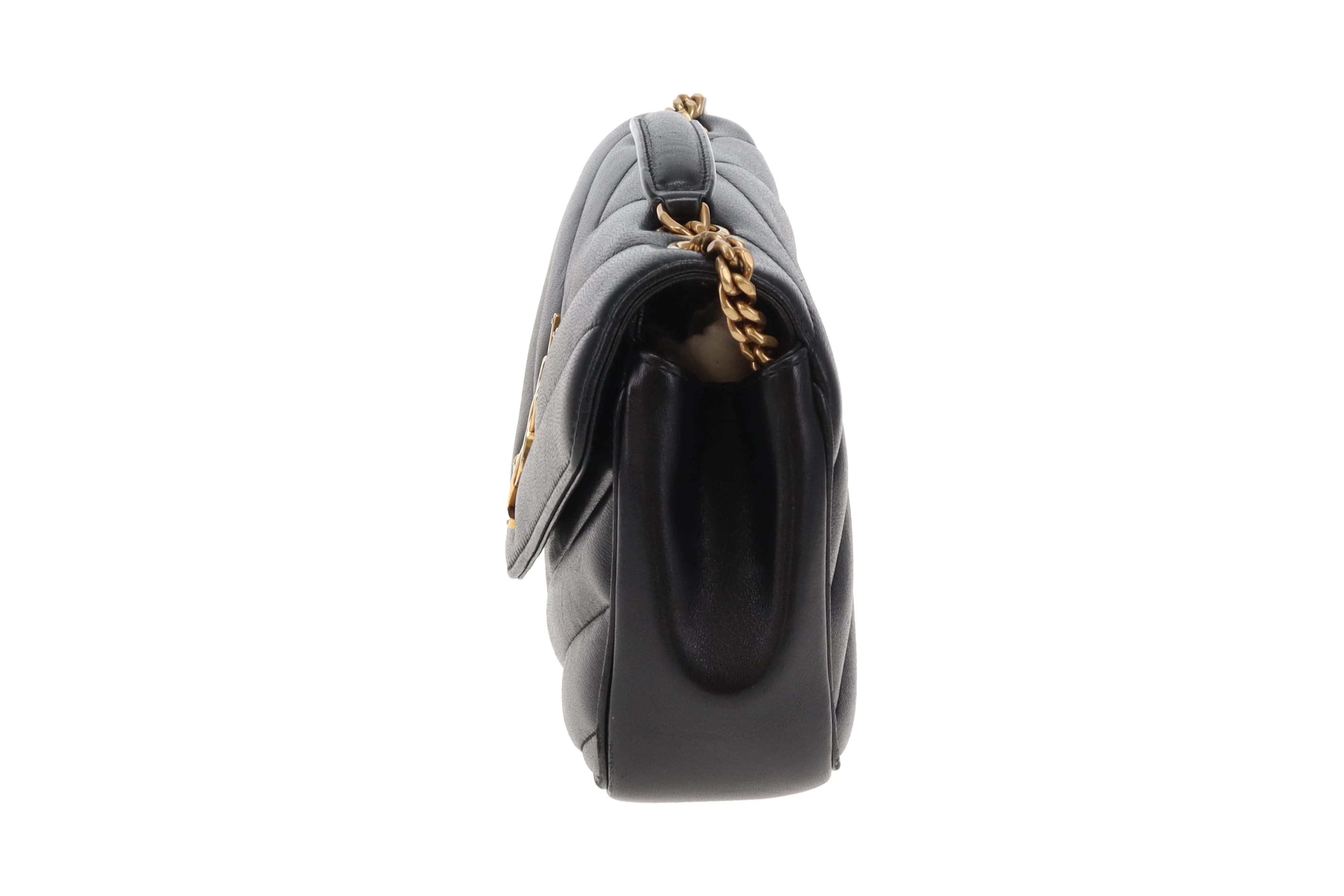 Saint Laurent Loulou (NM) Small Black Lambskin GHW 2025 - Image 8
