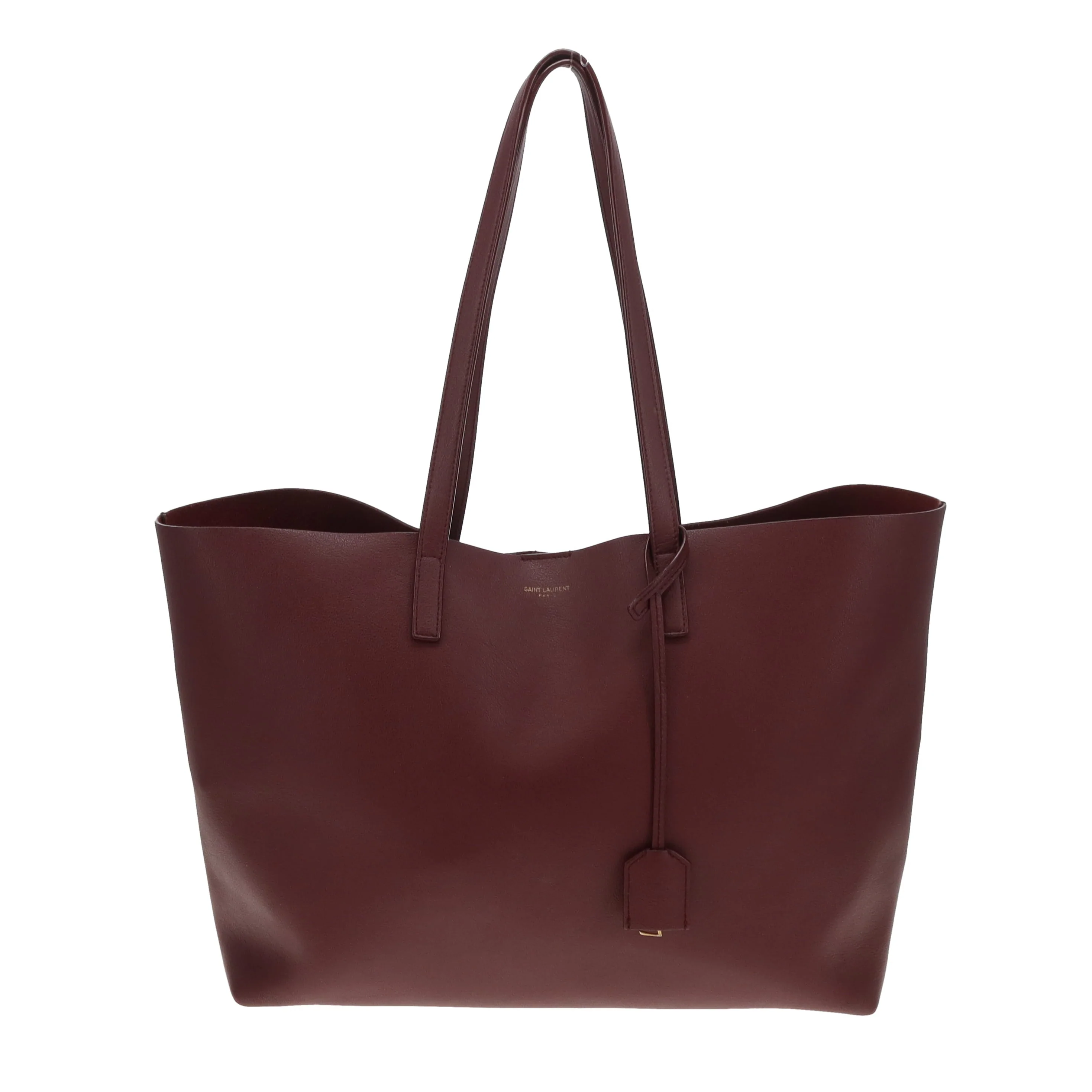 Saint Laurent Shopping Tote East West Burgundy 2020 - Image 3
