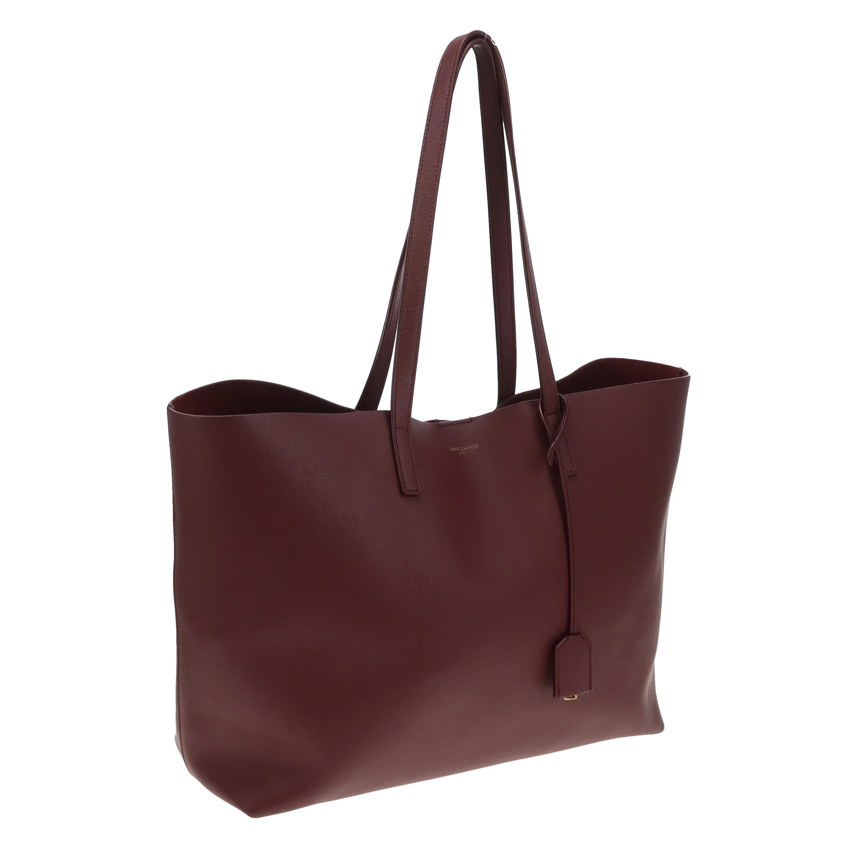 Saint Laurent Shopping Tote East West Burgundy 2020 - Image 4