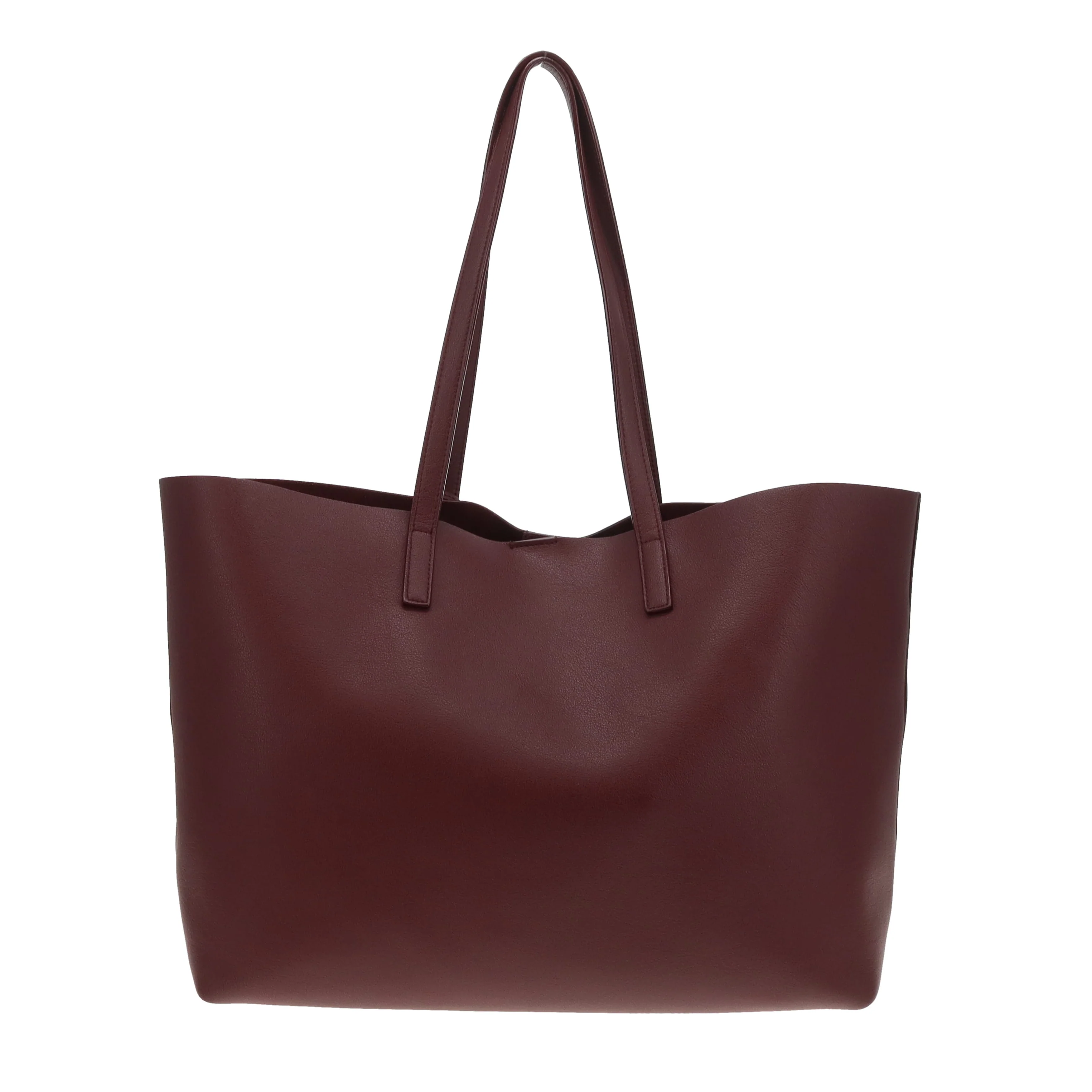 Saint Laurent Shopping Tote East West Burgundy 2020 - Image 6