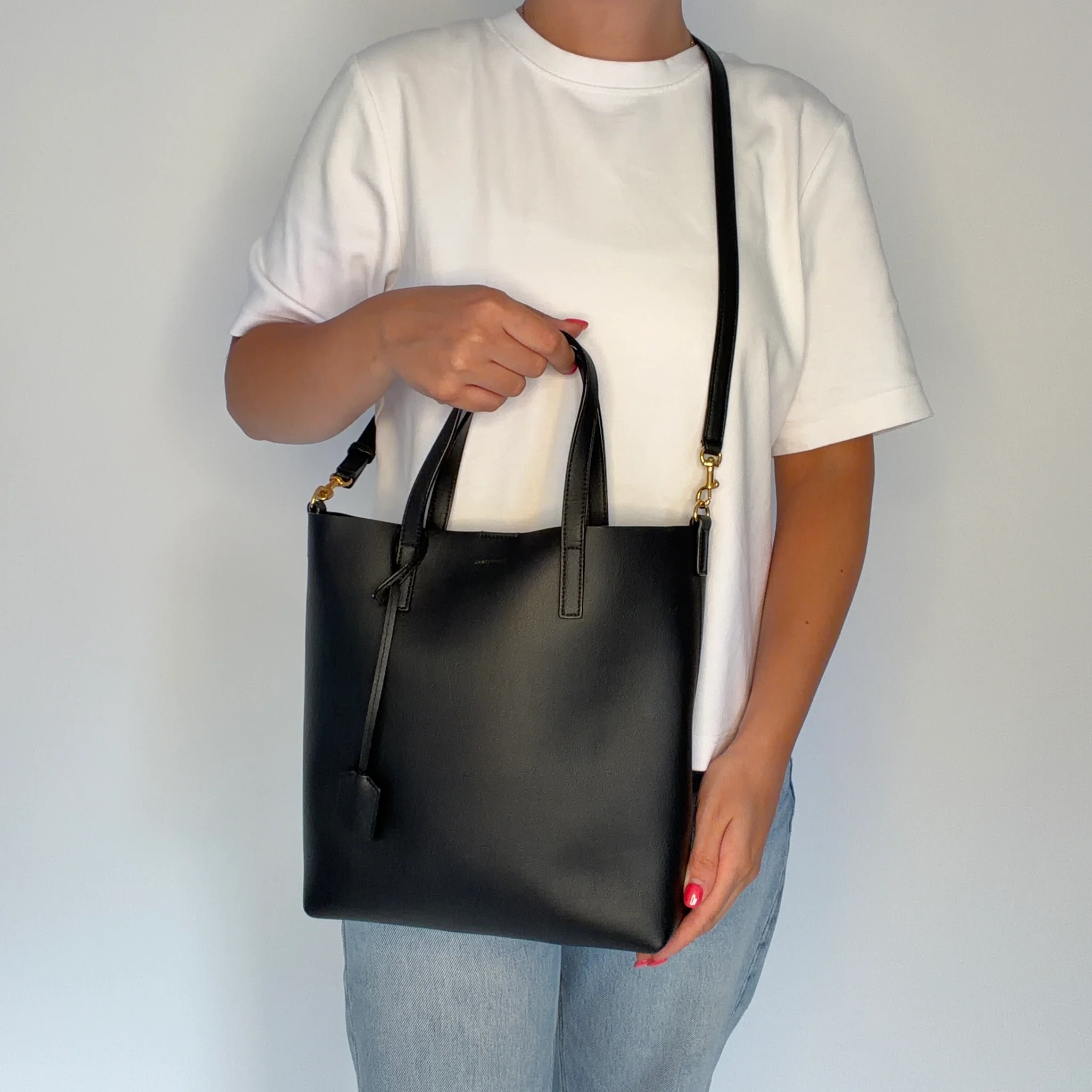 Saint Laurent Shopping Tote Toy Black 2021 - Image 2