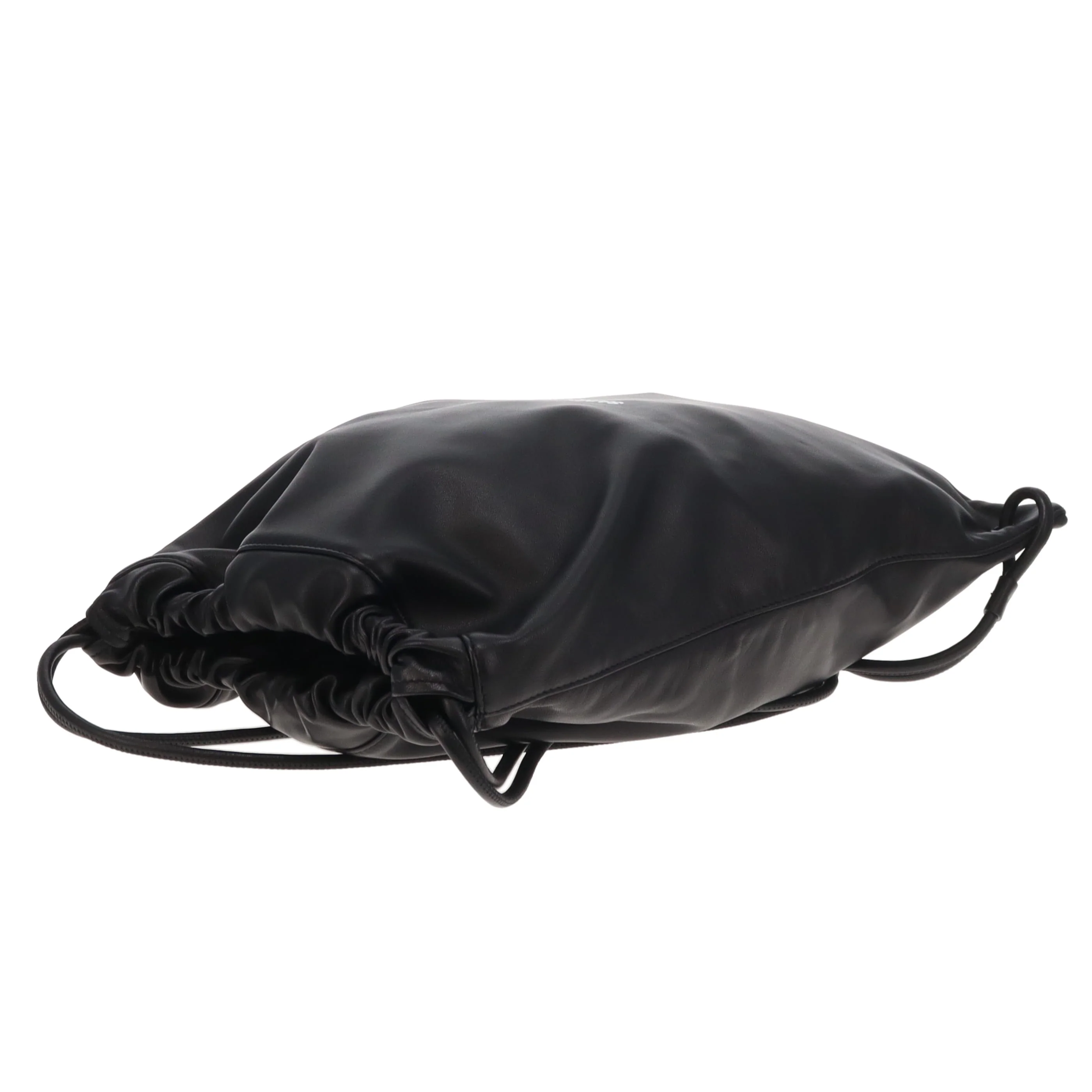 Saint Laurent Teddy Drawstring Backpack Black Leather 2019 - Image 11