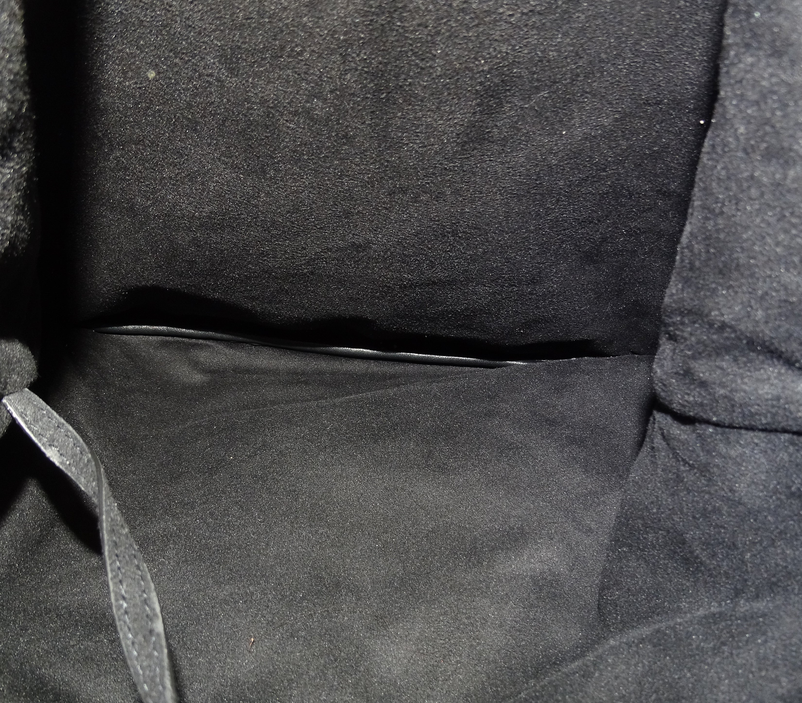 Saint Laurent Teddy Drawstring Backpack Black Leather 2019 - Image 12