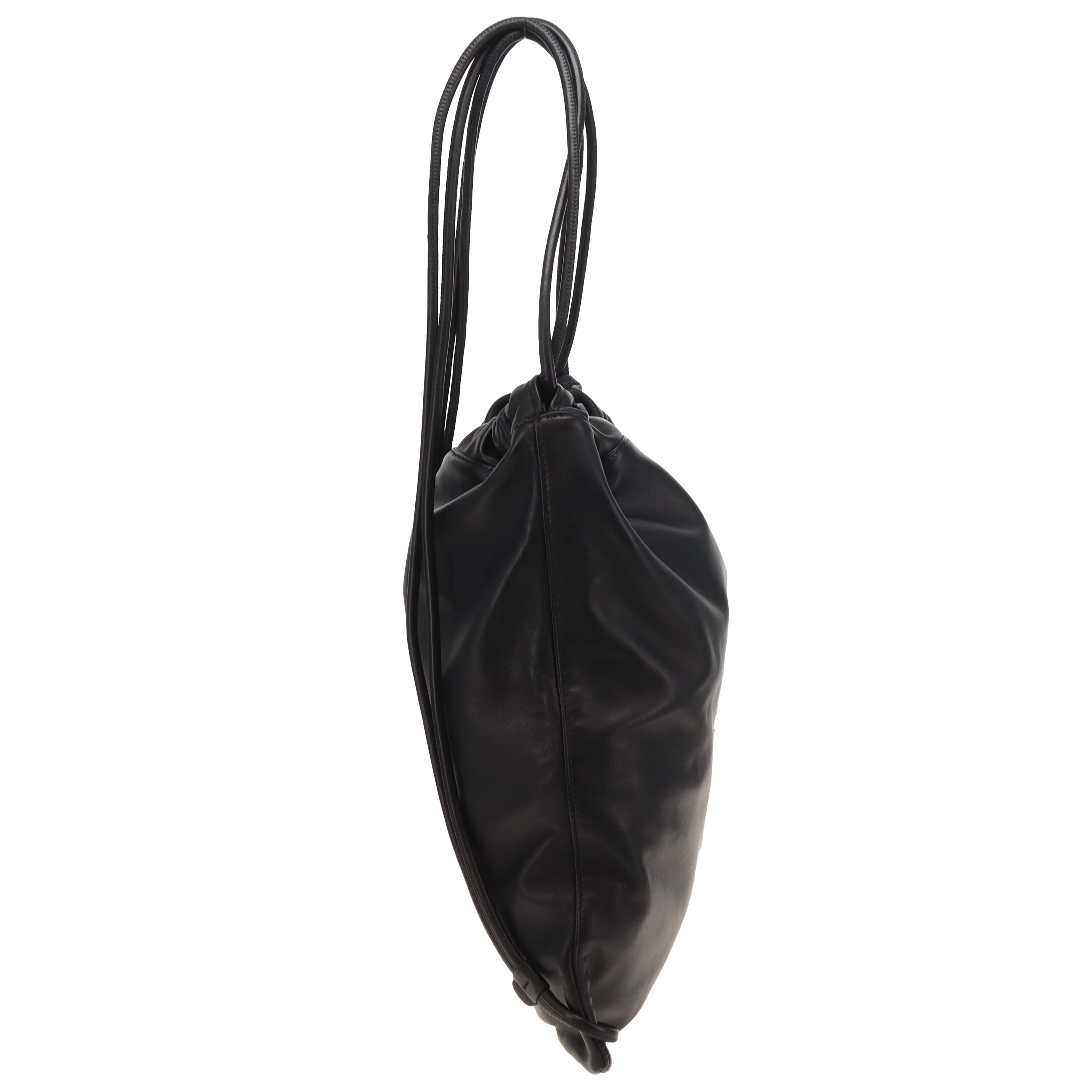 Saint Laurent Teddy Drawstring Backpack Black Leather 2019 - Image 4