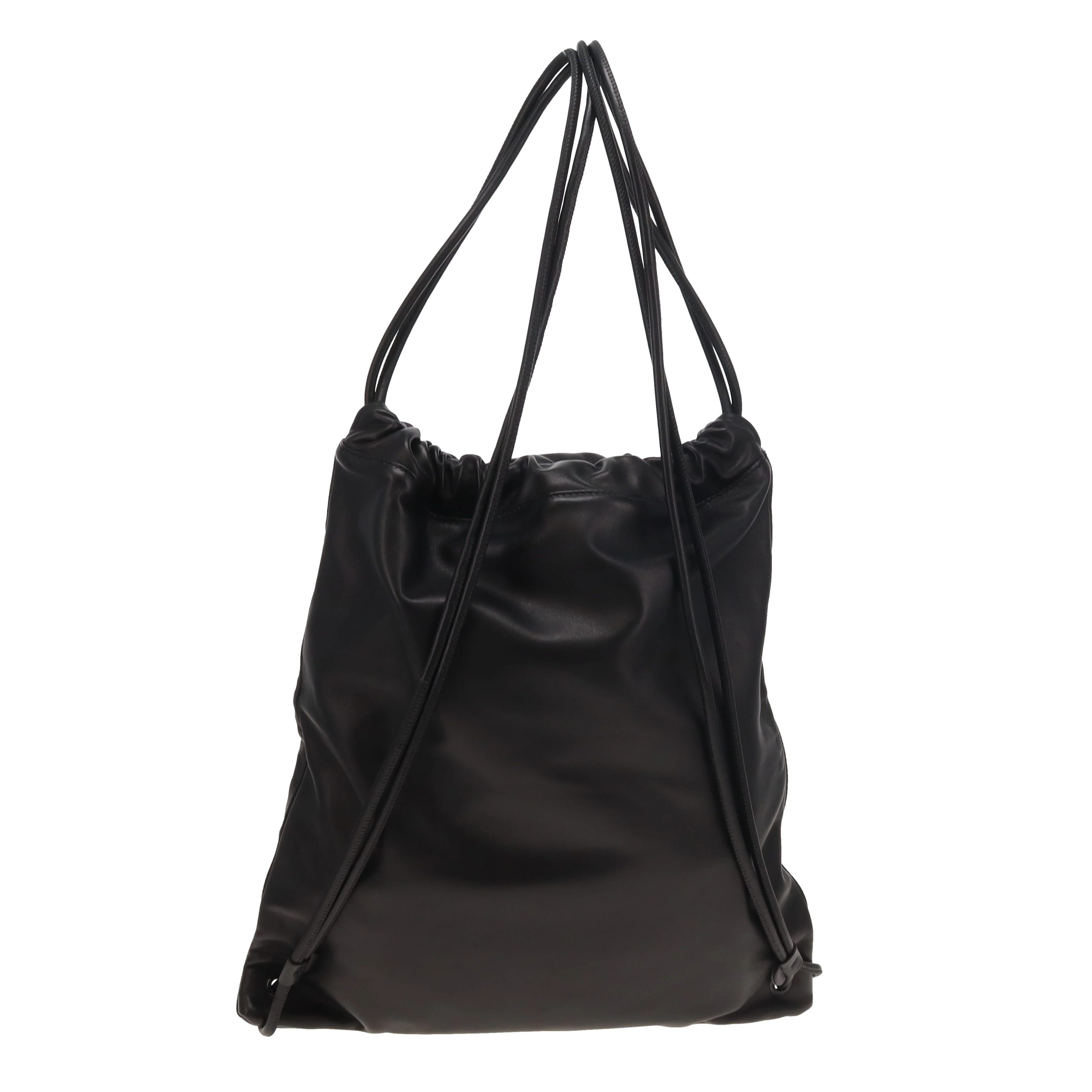 Saint Laurent Teddy Drawstring Backpack Black Leather 2019 - Image 5