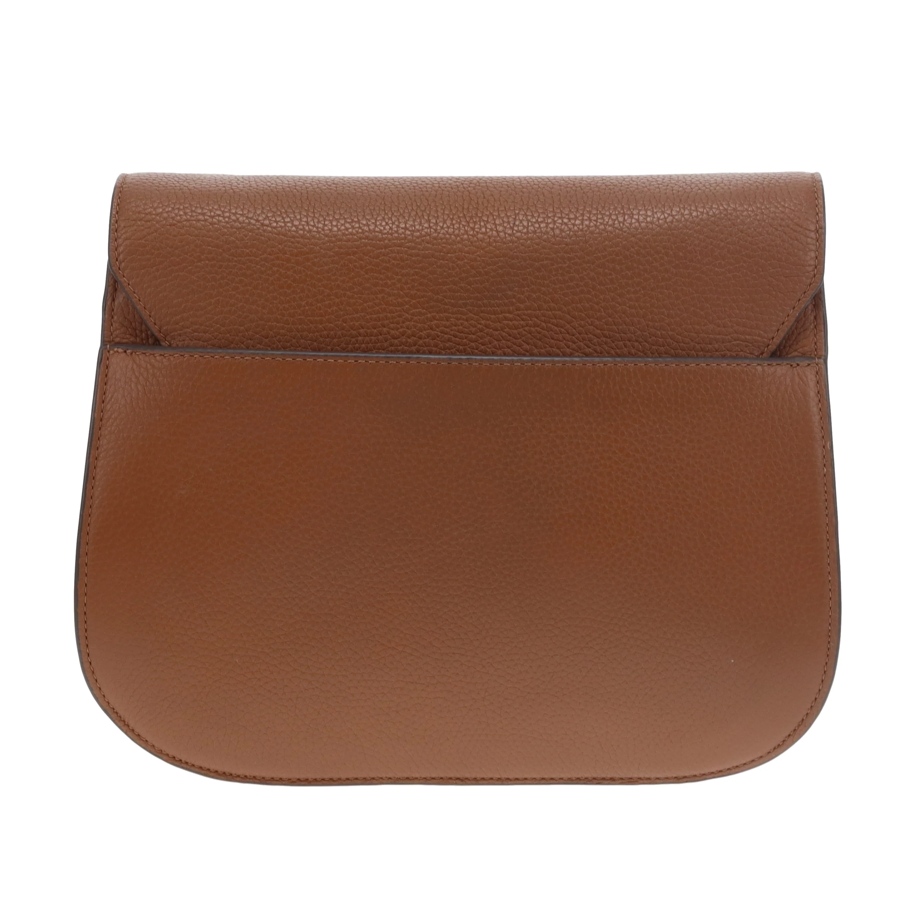 Tory Burch Britten Saddle Bag Tan GHW - Image 7