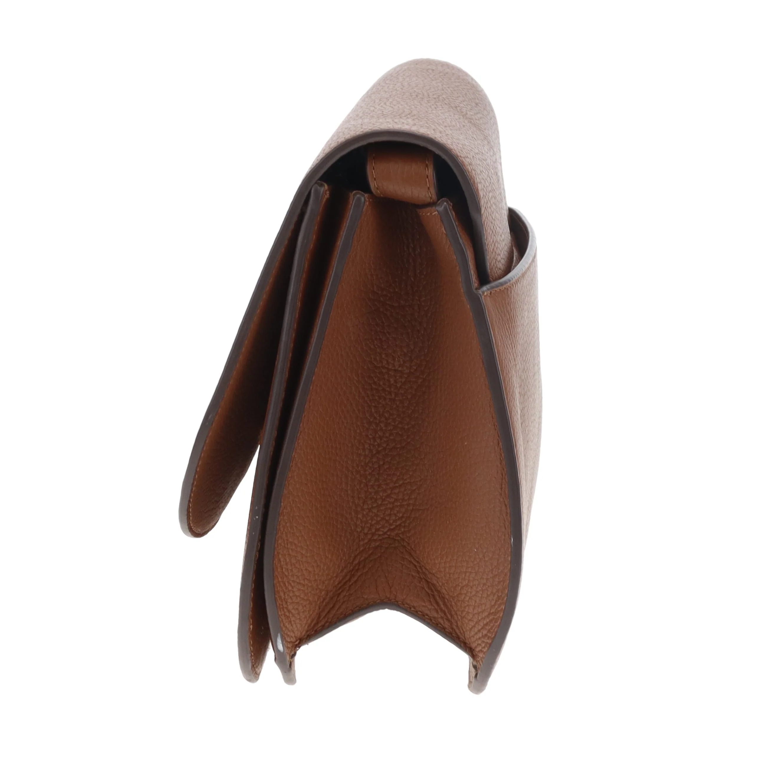 Tory Burch Britten Saddle Bag Tan GHW - Image 8